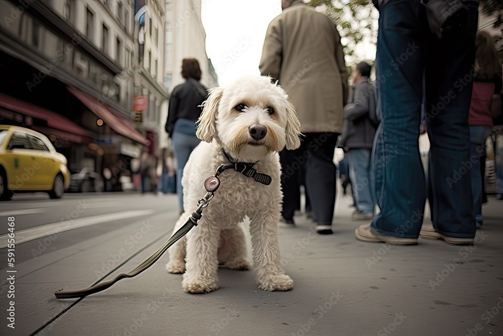 strolling with furry friends generative AI strolling with furry friends generative AI