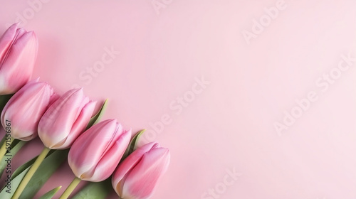 Motherday Background with tulipe rose 