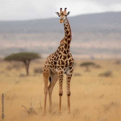 giraffe in continent