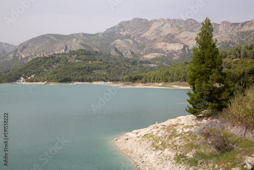 Obraz na płótnie View of Reservoir at Guadalest; Alicante; Spain w salonie