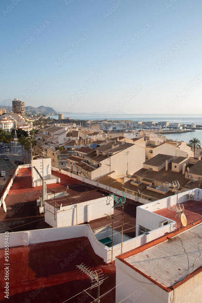 Rooftop View, and Port; El Campello; Alicante; Spain