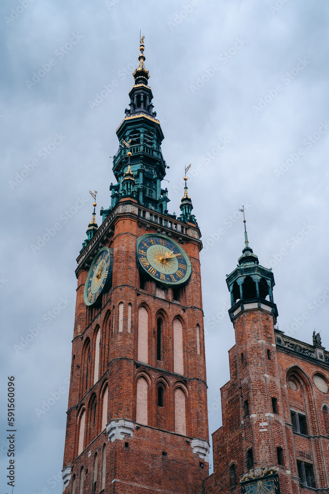 Obraz premium Gdansk, Poland 5.4.2023 The Long Street. High quality photo