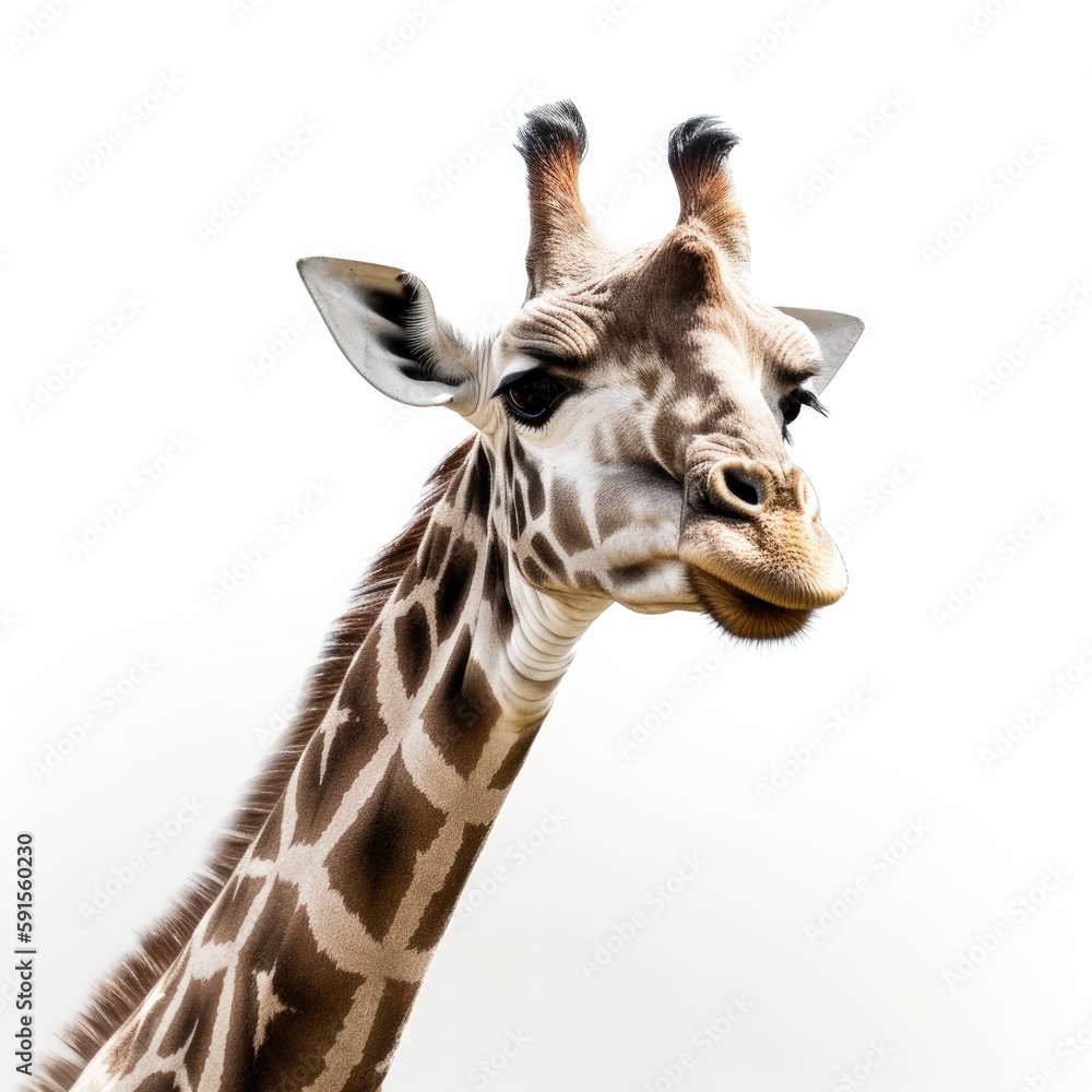 Naklejka premium giraffe, animal, isolated
