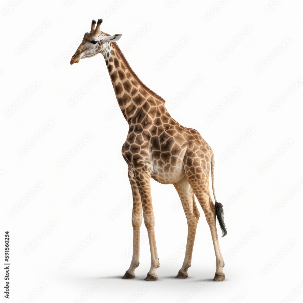 Obraz premium giraffe, animal, isolated