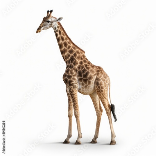 Fototapeta Naklejka Na Ścianę i Meble -  giraffe, animal, isolated