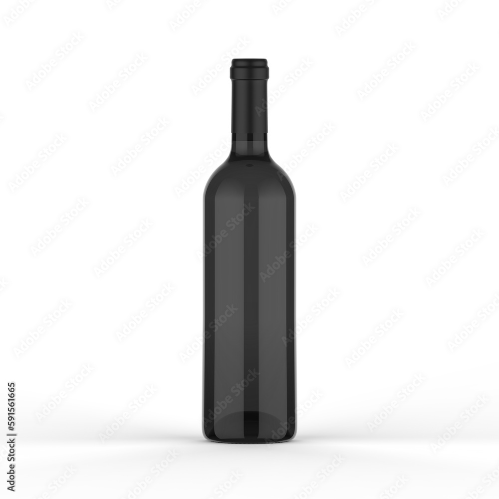 Wine bottle mockup for branding and mockup, 3d render illustration. Wine bottle mockup for branding and mockup, 3d render illustration.