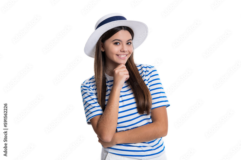 summer stylish teen girl smile isolated on white. summer stylish teen girl on background. summer stylish teen girl smile isolated on white. summer stylish teen girl on background.