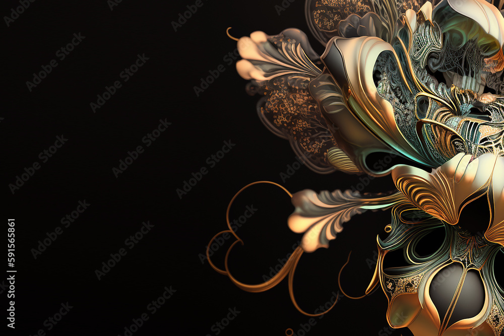 abstract floral background. Generative ai abstract floral background. Generative ai