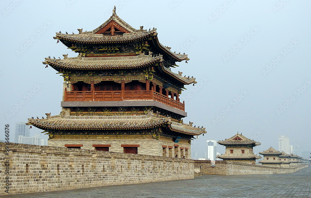 Naklejka premium Datong Great Wall, Shanxi Province, Northwest China