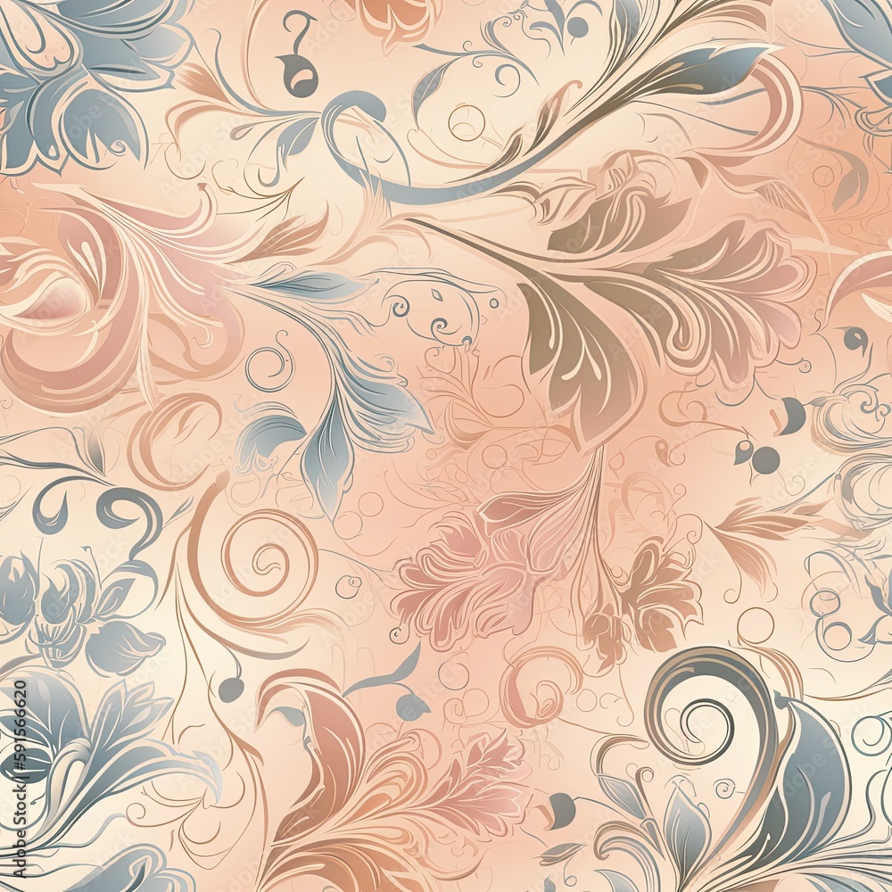 Playful and modern floral seamless pattern, featuring bold and geometric shapes that add a trendy and edgy touch to any project. Playful and modern floral seamless pattern, featuring bold and geometric shapes that add a trendy and edgy touch to any project.