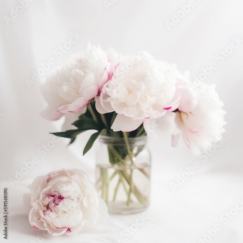 Fototapeta Naklejka Na Ścianę i Meble -  peonies, roses, mother's day,