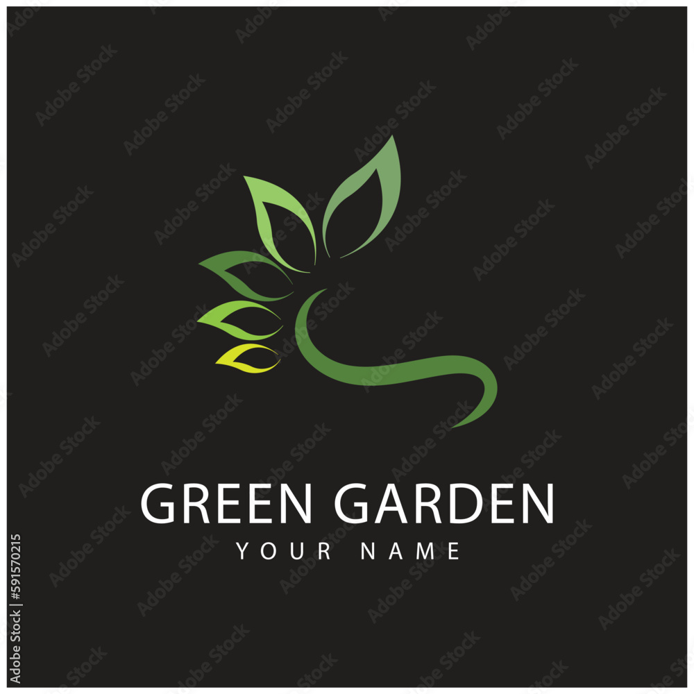 green garden logo vector and symbol green garden logo vector and symbol