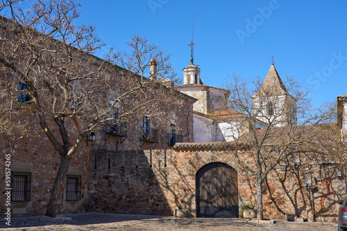 city scape of medieval and ...