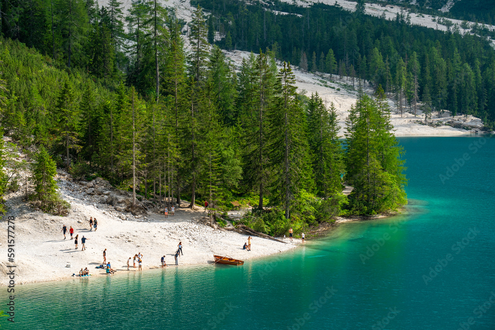 Pragser Wildsee ( Lago di Braies ) Italy Pragser Wildsee ( Lago di Braies ) Italy