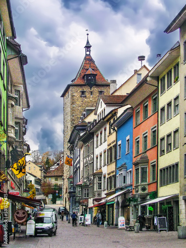 Street in Schaffhausen, Switzerland