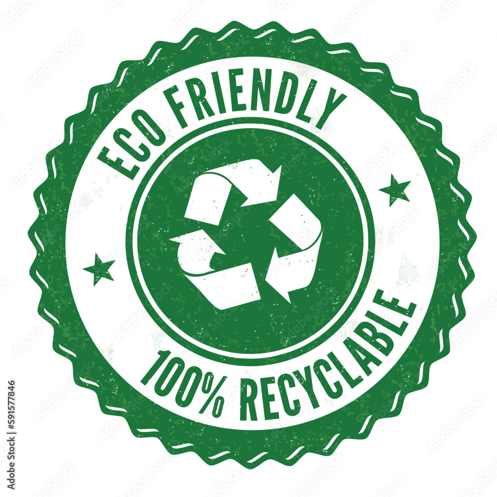 Eco friendly label or stamp Eco friendly label or stamp