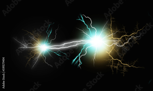 Foto Quantum entanglement or correlation concept