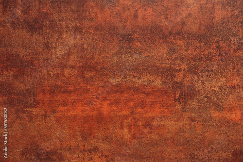 Red rusty wall grunge background
