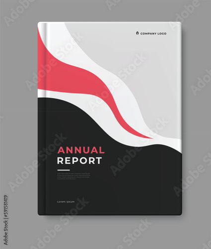 business coorporate annual report template cover design