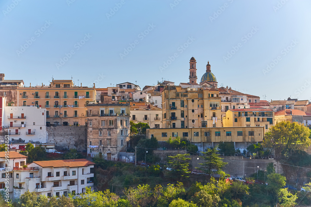 town of Vietri Sul Mare at the Amalfi Coast, Campania Region in Italy