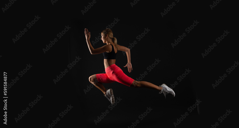 woman sport runner on background, stamina. photo of woman sport runner wearing sportswear. woman sport runner on background, stamina. photo of woman sport runner wearing sportswear.