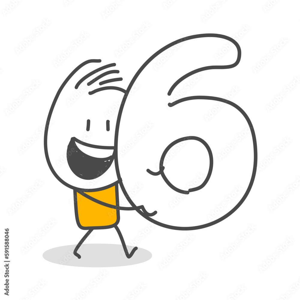 Stick figures. Numbers. Isolated on white background. Hand drawn Doodle Line Art Cartoon Design character. Stick figures. Numbers. Isolated on white background. Hand drawn Doodle Line Art Cartoon Design character.