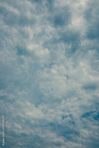 Photography blue sky with clouds