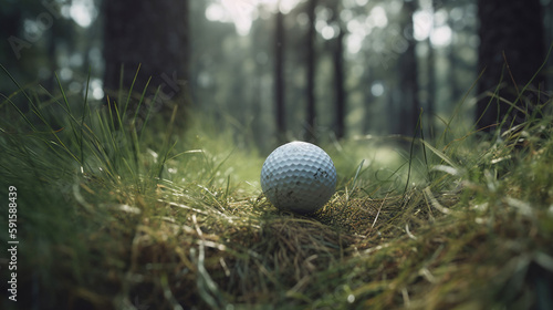 golfball on course, Generative Ai