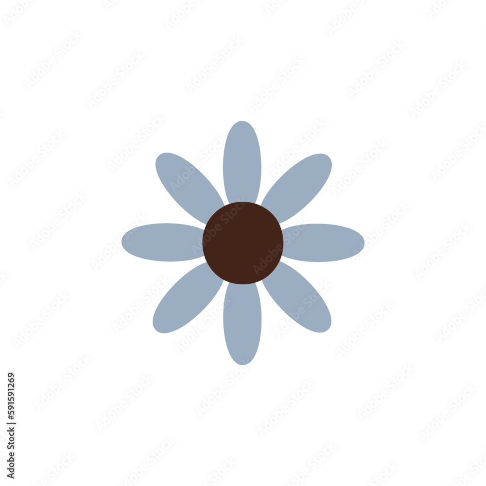 funny groovy playful flower in 60s style. Hippie flower card funny groovy playful flower in 60s style. Hippie flower card