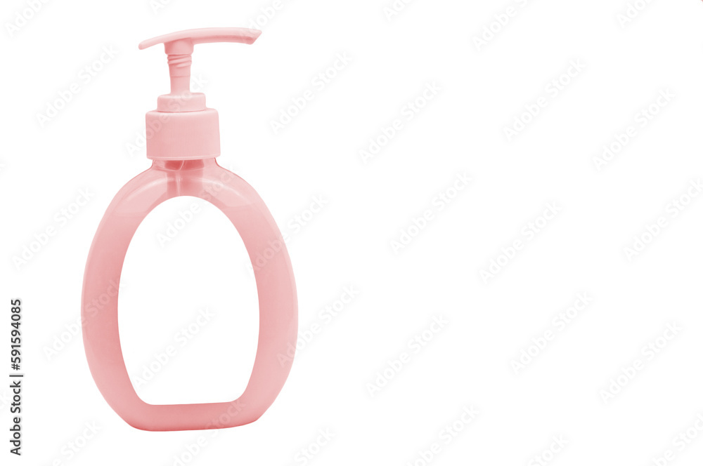 liquid soap in a functional bottle on a white background. antiseptic in a bottle on a light texture. personal care products concept liquid soap in a functional bottle on a white background. antiseptic in a bottle on a light texture. personal care products concept