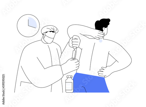 Pain control abstract concept vector illustration.