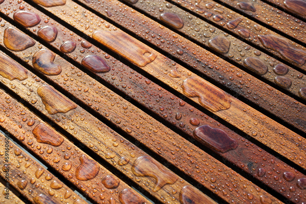 Close-Up of Wet Patio Furniture, Vancouver, British Columbia, Canada Close-Up of Wet Patio Furniture, Vancouver, British Columbia, Canada