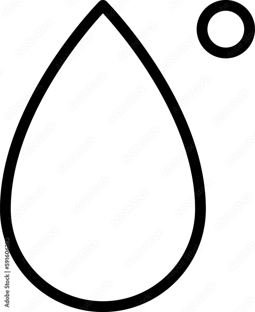Water drops icon set. Editable vector water line icons. A drop of water. Washing, shower. Vector illustration Water drops icon set. Editable vector water line icons. A drop of water. Washing, shower. Vector illustration