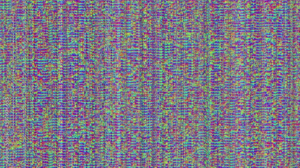 Static Interference Digital static TV noise noise vhs effect. The problems of the video ...
