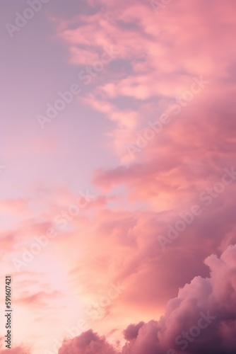 pink clouds on a sky during sunset
