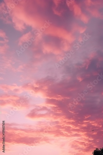 some clouds are over a pink sky © Fernando