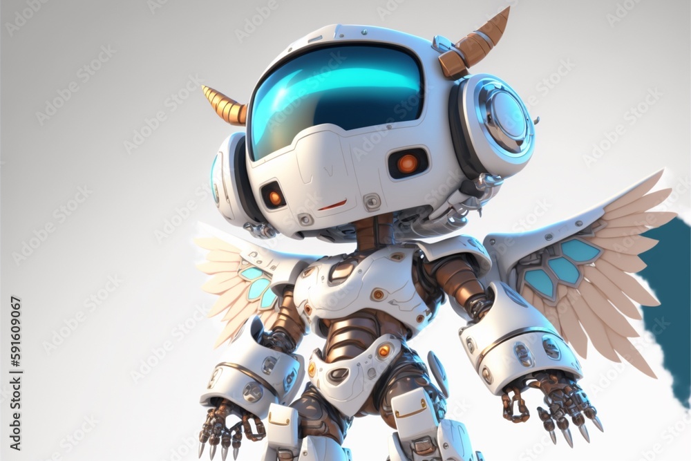 可愛くて、かっこいいヒーローのような強いAIロボット 可愛くて、かっこいいヒーローのような強いAIロボット