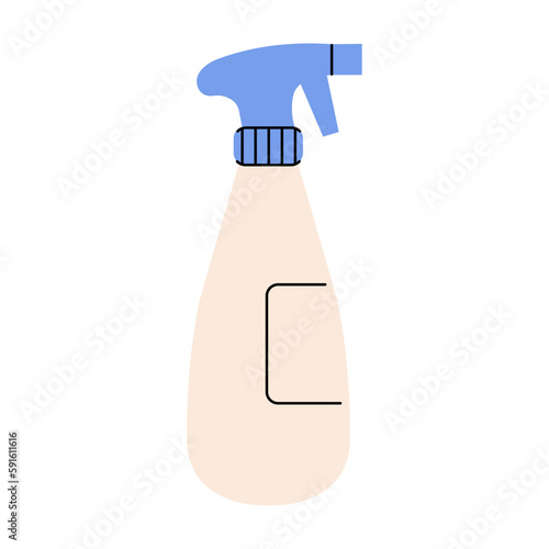 Chemical detergent vector flat illustration.

