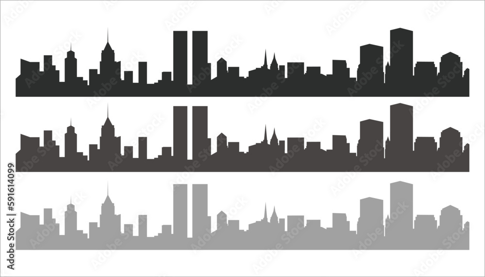 city skyline in city