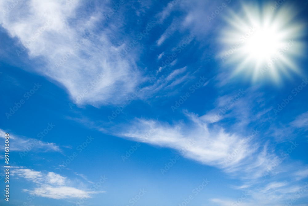 A beautiful sky clouds in nature in an atmosphere of clean air