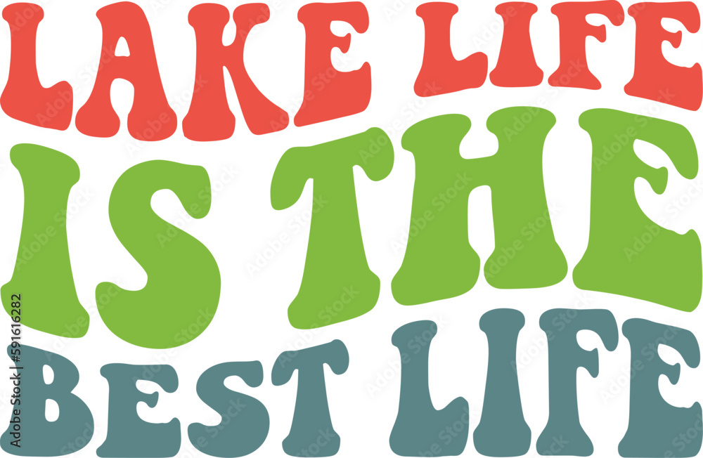 Lake Life Is The Best Life Retro SVG, Summer Season SVG, Summer Shirt SVG, Summer Sayings, Summer Quotes SVG