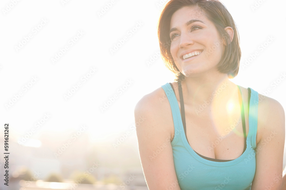 Portrait of Woman Outdoors, Portland, Oregon, USA Portrait of Woman Outdoors, Portland, Oregon, USA