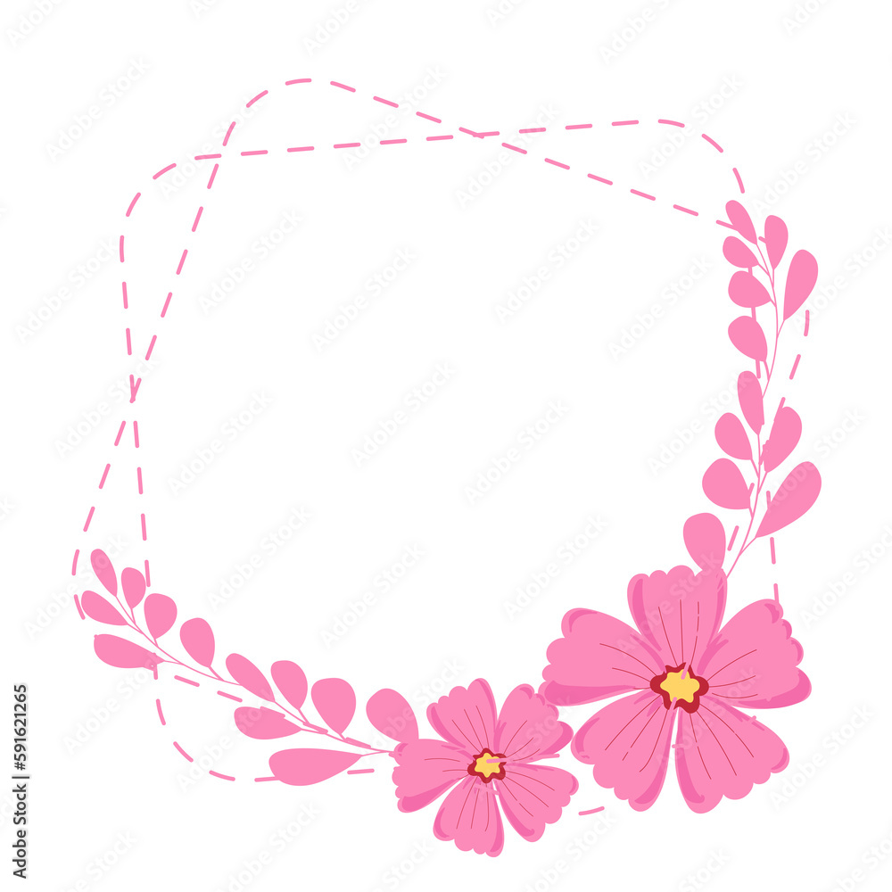 frame with flowers frame with flowers