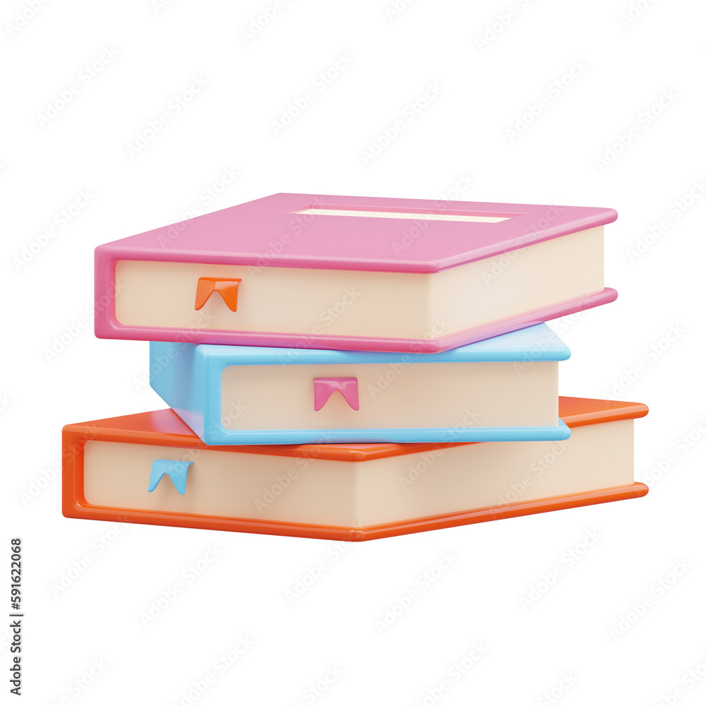 School stationary book element School stationary book element