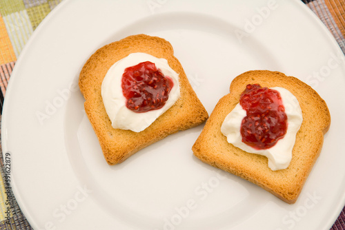 Rusk Biscuits With Jam photo