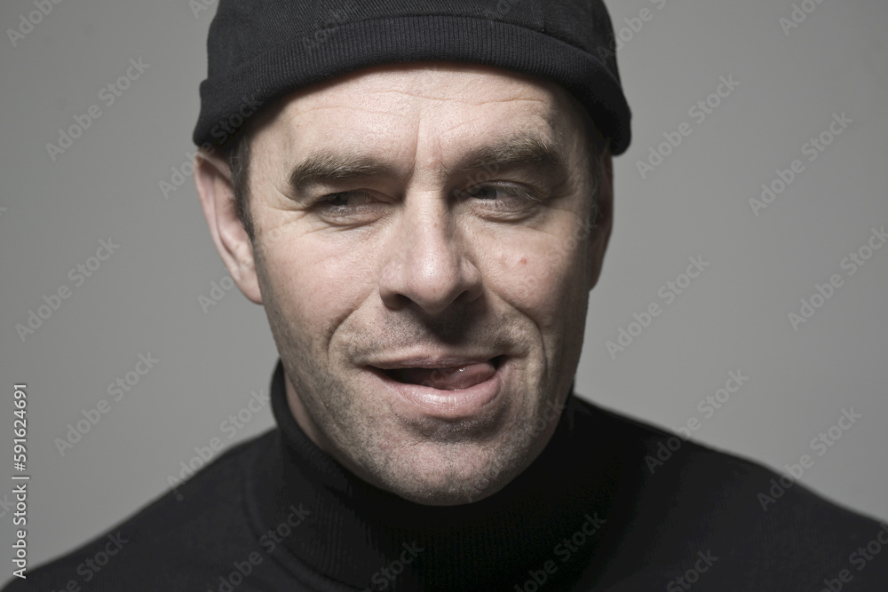 Portrait of Man in Black Cap Portrait of Man in Black Cap