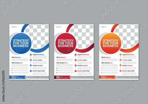 modern trend professional business flyer design corporate