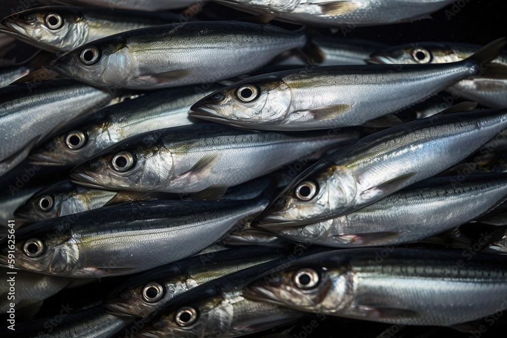 School of sardines. Generative AI. School of sardines. Generative AI.