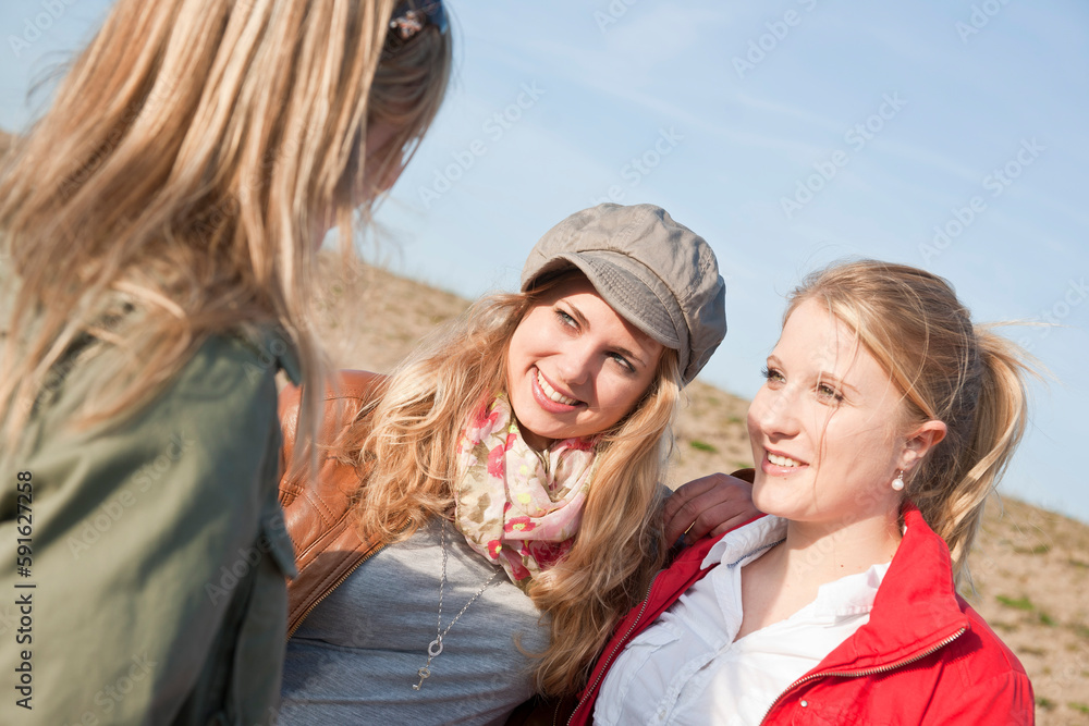 Teenagers Talking Outdoors Teenagers Talking Outdoors