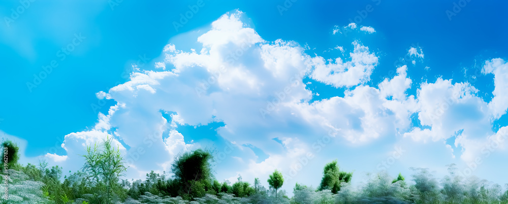 White clouds, background, landscapes with soft edges, light sky-blue. Generative AI.
White clouds, background, landscapes with soft edges, light sky-blue. Generative AI.
